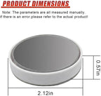 2PCS Car Blind Spot Mirror with Suction Cup, 360°Adjustable HD Glass Automotive Rear View Mirror, Universal Carbon Fiber Wide-Angle Side Mirrors for Cars, SUVs, Trucks(White)