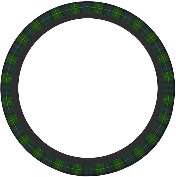 Thickened Elastic Steering Wheel Cover, Gordon Clan Tartan Plaid Ultra, Soft, Breathable, Fit for Cars, SUVs, Trucks, Stylish Comfortable Grip