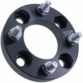 1 Inch Golf Cart Wheel Spacer Compatible with EZGO, Club Car, Yamaha Golf Cart - 4x4 Bolt Pattern, 66mm Hub Bore, 1/2x20 Studs, 25mm Thick, Billet Aluminum, Black - Single