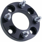 1 Inch Golf Cart Wheel Spacer Compatible with EZGO, Club Car, Yamaha Golf Cart - 4x4 Bolt Pattern, 66mm Hub Bore, 1/2x20 Studs, 25mm Thick, Billet Aluminum, Black - Single
