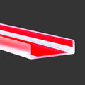 Clear Rubber Edge Trim, Self-Adhesive Flexible Edge Guard, U Shaped Edge Banding, Peel and Stick 2-1/2"(63mm) Wide Size U Shaped Protector, Baby Proof Guards for Wood, Furniture, 20Ft