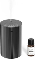 Waterless Diffuser for Essential Oil Starter Kit with 10mL Hotel Scent Fragrance Oil, Battery Operated Nebulizer, Mini Scent Air Machine, 3 Timers & 3 Mist Levels for Home, Room, Car, Office