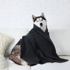 Dog Towel Super Absorbent Pet Bath Towel Microfiber Dog Drying Towel for Small, Medium, Large Dogs and Cats 30inch x 50inch Black