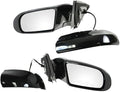 2 Piece Driver and Passenger Side Mirror Assembly Set Electric Adjustment Non-Heated No Memory Black Compatible with 2009-2014 Nissan Maxima NI1320195 NI1321195