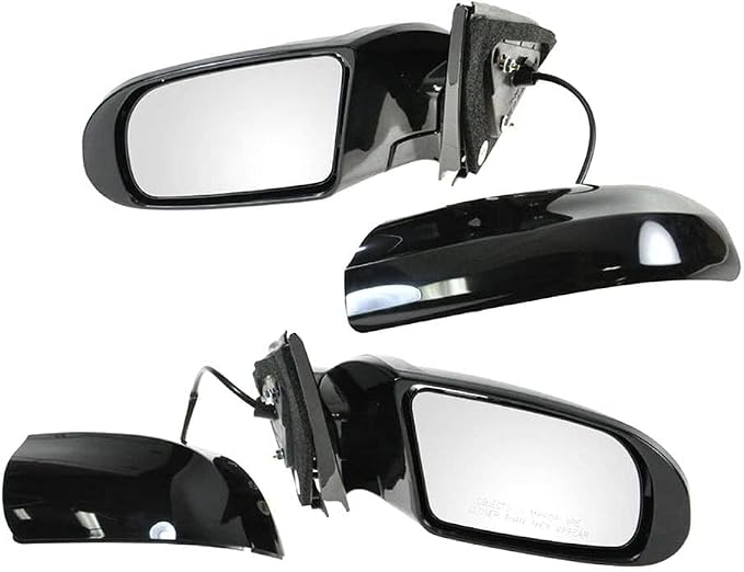 2 Piece Driver and Passenger Side Mirror Assembly Set Electric Adjustment Non-Heated No Memory Black Compatible with 2009-2014 Nissan Maxima NI1320195 NI1321195