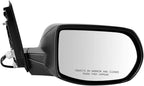 Passenger Side Power Heated Mirror Smooth Black Paint to Match Compatible with 2012-2014 Honda CR-V HO1321269