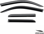 Voron Glass Tape-on Extra Durable Rain Guards for Toyota Tacoma Double Cab 2024-2026, Window Deflectors, Vent Window Visors, 4 Pieces - 100822