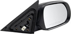 Passenger Side Power Mirror Textured Black without Heat without Blind Spot Compatible with 2020 2021 Kia Soul KI1321232