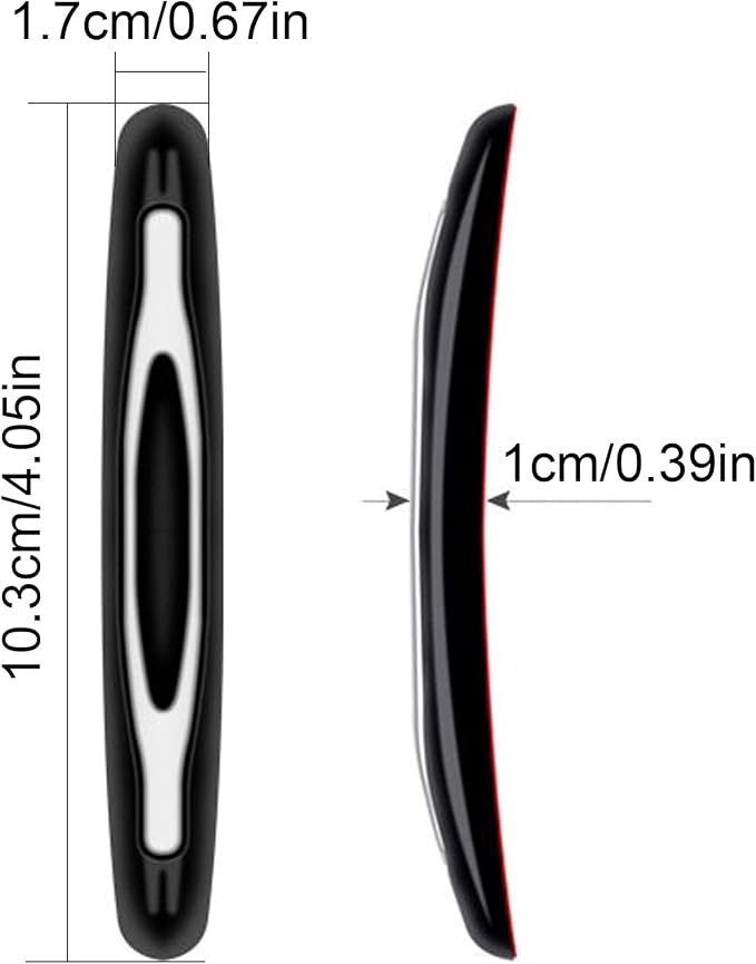 4 Pcs Car Door Edge Guards Car Side Door Protector Suitable for Various Car Pads Door Shock Absorbers-Black