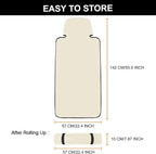 Premium Waterproof Seat Cover Towel Protector Neoprene Universal Fit, Upgraded 100% Washable & Removable Non-Slip Sweat Carseat Towel Covers, Perfect for Gym/Yoga/Workout（Beige,2PCS