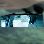 Car Rearview Mirror, 12 Inch Panoramic Wide Angle Anti-Glare, Clip on Auto Rear View Mirror, HD Clear Convex Surface, Car Interior Accessories Universal for SUV, Truck, Van, Vehicles (Blue)