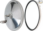 8 Inch Blind Spot Round Convex Mirror For Isuzu NPR NPR-HD NQR NRR GMC Chevrolet W3500 W4500 W5500 1986-2007 Truck Bus Atv Utv W/Adjustable Bracket 2 Pcs