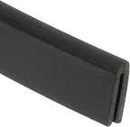 1/16" 13FT Rubber Edge Trim, Flexible U Channel Edge Guard Protector for Keen Edge Sheet Metal Car Doors Hatches Table Corners, Black