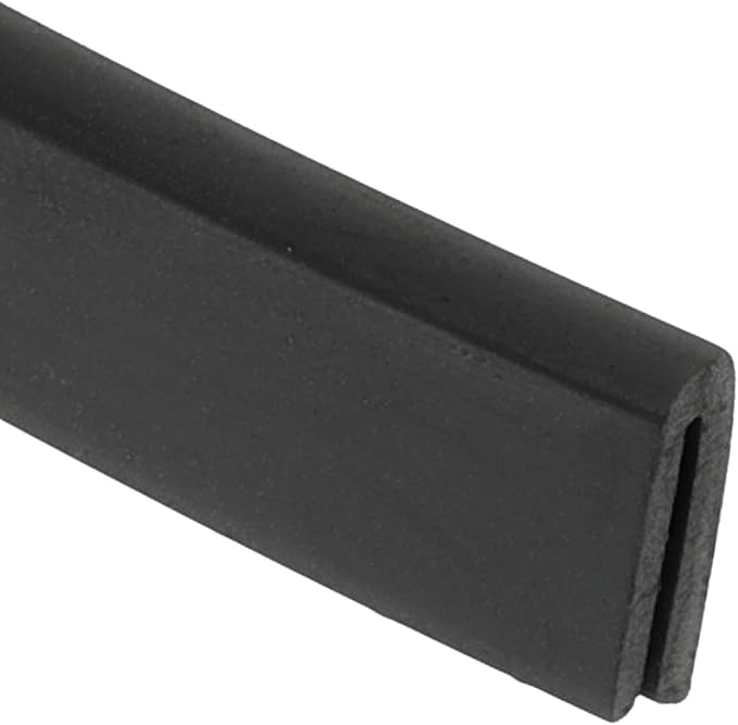 1/16" 13FT Rubber Edge Trim, Flexible U Channel Edge Guard Protector for Keen Edge Sheet Metal Car Doors Hatches Table Corners, Black