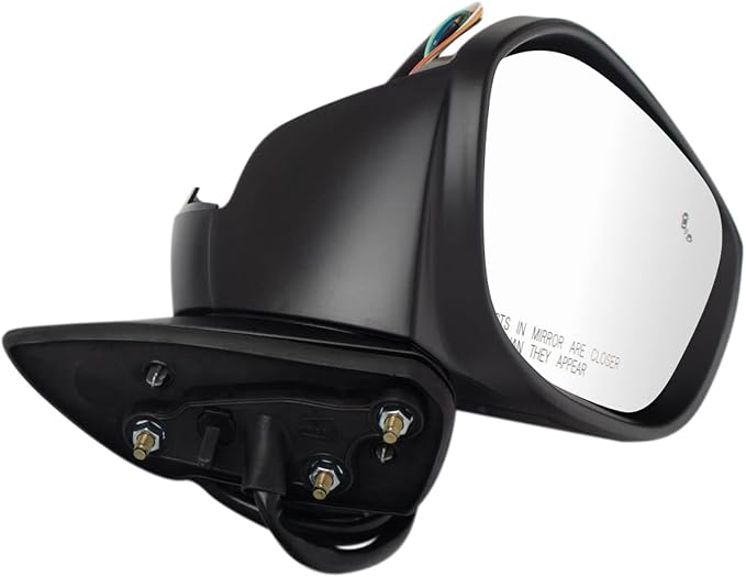 Passenger Side Power Heated Mirror Smooth Black Paint to Match Compatible with 2022 Honda Civic HO1321351