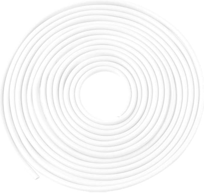U Shape Car Door Moulding Protector Strip Edge Guard Trim Seal | 16ft 5M U Shape Auto Rubber Protect Stripping Anti-Scratch Anti-Collision Guards White