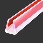 Clear Rubber Edge Trim, Flexible Baby Proof Edge Protector, 1/4" U Channel Edge Trim, Self-Adhesive Edge Guards for Plywood, Glass, Flexi-Glass, 10Ft, Transparent Color