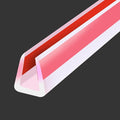 Clear Rubber Edge Trim, Flexible Baby Proof Edge Protector, 1/4" U Channel Edge Trim, Self-Adhesive Edge Guards for Plywood, Glass, Flexi-Glass, 20Ft, Transparent Color