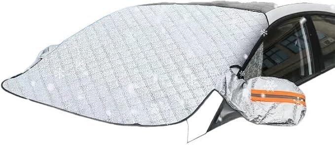 Car Windshield Snow Cover for Toyota Sienna 1998–2025 2026 XL40, Heavy-Duty Anti-Frost Snow Ice Guard, Sun & Rain Resistant All-Weather Windshield Protection Cover,148cm*110cm