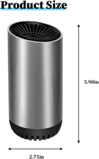 Car Heater, 12V 150W 2 in 1 Plugs into Cigarette Lighter Vehicle Windshield Defogger with Suction Holder, Automotive Interior Heater Defroster, Universal for SUV RV Truck