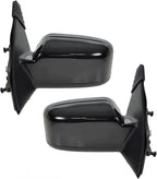 2 Piece Driver and Passenger Side Mirror Assembly Set Electric Adjustment Non-Heated No Memory Black Compatible with 2006-2010 Ford Fusion Mercury Milan FO1320265 FO1321265