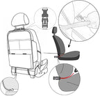 Seat Back Protector,Preventing the Impact of Children Stepping on the Seat Backrest,Beautiful appearance and easy to clean,black (Brown-2 psc)