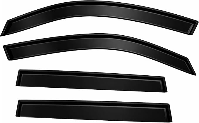2019-2024 Tape-On Rain Guards for Subaru Forester Side Window Visor Deflectors, SK Premium Sport Limited Touring, Durable Tinted Vent Shades 2020 2021 2022 2023