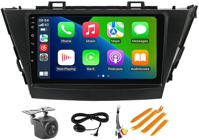 Car Radio Stereo for Toyota Prius Plus V Alpha 2012-2017 Dash Kit Car GPS Navigation, 1+32GB 9" IPS Touch Screen Head Unit with Car-Play & Android Auto/SWC/Rear View |,9" IPS Touch Screen,Car-Play,Android Auto,SWC,FM,5G WIFI,AHD Camera