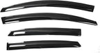 Black 4 Pieces Window Visors Shade Sun Rain Wind Guards Outside Replacement for Sentra 2013-2019