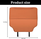 2PCS Car Kick Mat, Anti-Scratch Waterproof Anti-Slip Vehicle Back Seat Protector with Storage Pockets, Automotive Interior Seat Back Covers, Universal for SUV RV Truck (Red Brown)