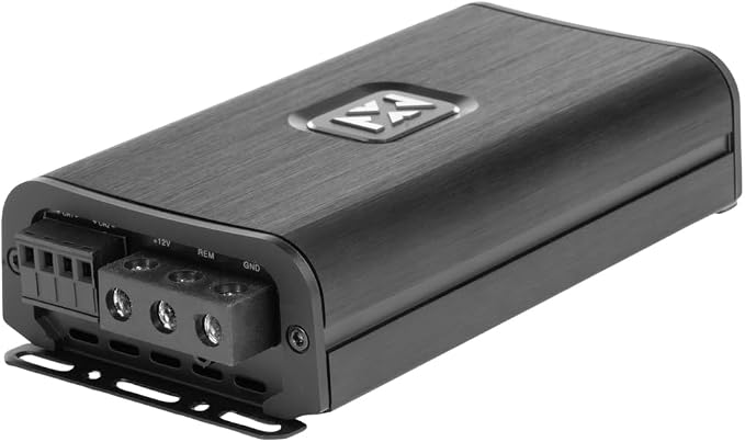 VADM2v2 2-Channel Class D Amplifier 1200W Peak, 600W RMS, 2/4-ohm Stable, High/Low Pass X-Over, for Car/Truck/Marine/UTV/Motorcycle (VADM2 Version 2)