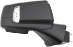 Passenger Side Power Heated Folding Mirror Textured Black with Puddle Light Memory Compatible with 2019-2021 Chevrolet Silverado 1500 2022 Silverado 1500 LTD