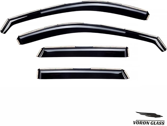 Voron Glass in-Channel Extra Durable Rain Guards for Mazda CX-5 2017-2025, Window Deflectors, Vent Window Visors, 4 Pieces - 200682