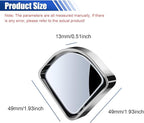 2PCS Car Fan Shaped Blind Spot Mirrors, Safety HD Glass Wide Angle Adjustable Car Convex Side Mirrors, Rearview Mirror with Adhesive, Vehicle Parking Auxiliary Mirror for SUV Truck (Silver)