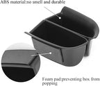 Front Row Door Oragnizer Compatible with Toyota Highlander 2014 2015 2016 2017 2018 2019 Armrest Phone Container Door Handle Pocket ABS Grab Tray Insert Glove Pallet