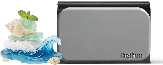 Stone Air Freshener - Car Odor Eliminator - Long Lasting Scent - Car Scent - VISOR CLIP INCLUDED (Ocean)