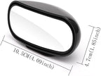 Blind Spot Mirror for Car, Adjustable Convex Wide-Angle Blindspot Mirrors, 360° Rotatable Small Stick-On Blind Side Mirror for Cars, SUVs & Trucks