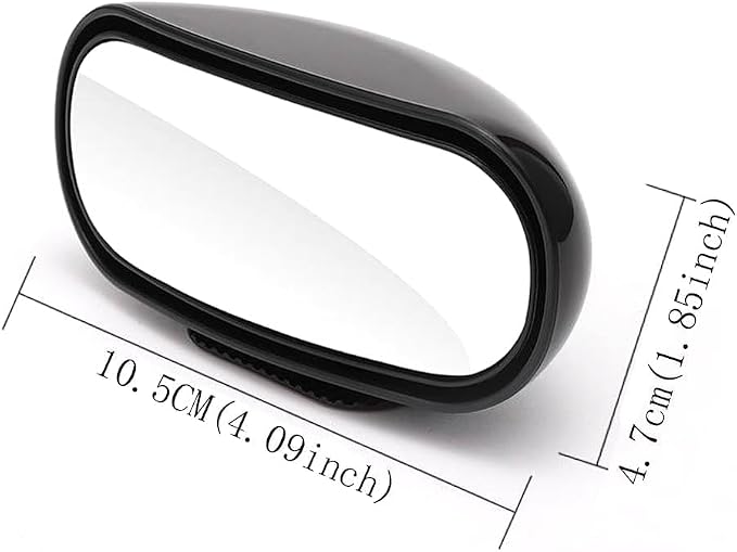 Blind Spot Mirror for Car, Adjustable Convex Wide-Angle Blindspot Mirrors, 360° Rotatable Small Stick-On Blind Side Mirror for Cars, SUVs & Trucks