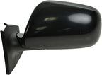2 Piece Driver and Passenger Side Mirror Assembly Set Manual Adjustment Non-Heated No Memory Black Compatible with 2007-2011 Toyota Yaris Hatchback TO1320233 TO1321233