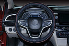 Large Size Steering Wheel Cover Anti-Slip,Safety,Soft,Breathable,Durable,Full Surround,Comfortable Grip Microfiber Leather (15.5-16 inch, Wine Red)