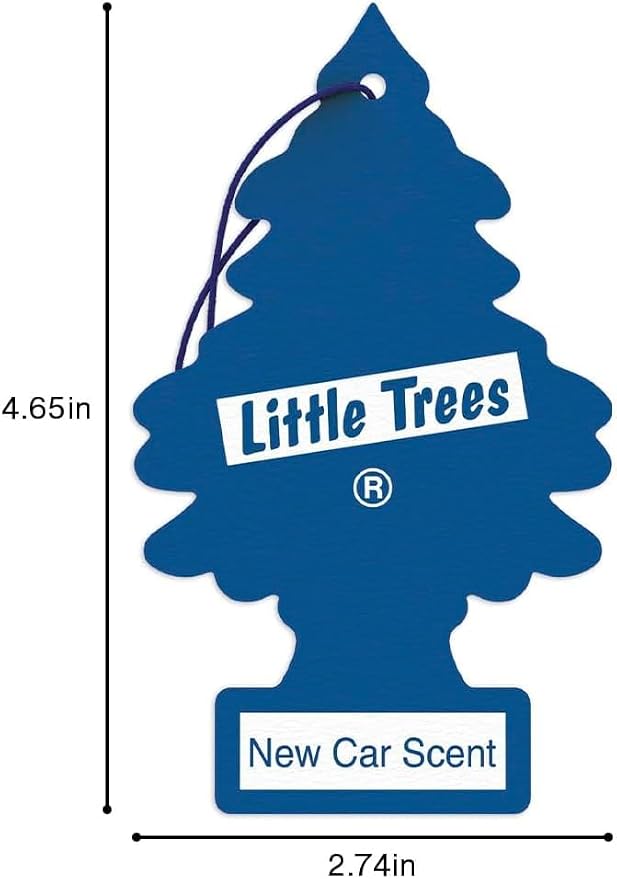 Car Air Freshener | Hanging Paper Tree for Home or Car | New Car Scent | 3 Pack