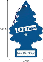 Car Air Freshener | Hanging Paper Tree for Home or Car | New Car Scent | 3 Pack