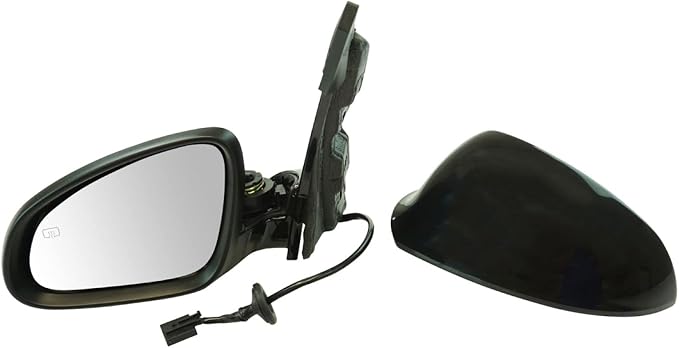 2 Piece Driver and Passenger Side Mirror Assembly Set Electric Adjustment Heated No Memory Black Compatible with 2012-2017 Buick Verano GM1320439 GM1321439