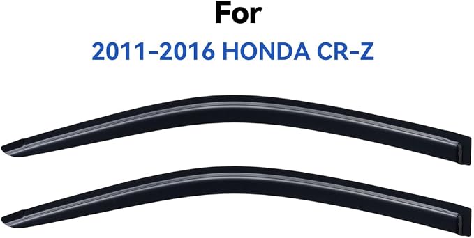 Window Visors Rain Guards for 2011-2016 Honda CR-Z, Out-Channel Window Vent Wind Deflectors Visors Shades for 11-16 Honda CRZ