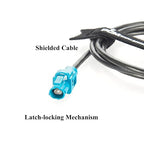 Rosenberger E6K10A-1CAZ5-Z H-MTD Vehicle Automotive Ethernet Cable 10Gbps 100/1000BASE-T1 H-MTD Female to Female Shielded LCA-101-1000-Z-Z Cable for ADAS, Telematics, Autonomous Driving (3M/9.84FT)