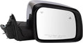 Passenger Side Mirror Assembly Power Heated Turn Signal Puddle Light Blind Spot Memory Power Folding Chrome Compatible with 2014-2021 Jeep Grand Cherokee