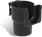 Shakas Car Cup Holder Expander, PP Air Vent Center Seat Back Drink Bottom Bracket Cell Phone Holder Sundries Box, Multifunctional Portable Accessory for Most Cars (Black)