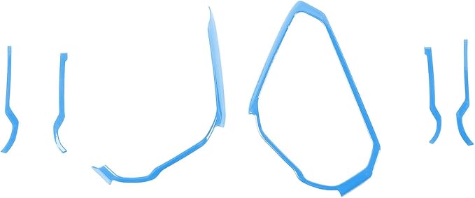 Center Console Dash Grab Handle Cover Trim Compatible with 2021-2024 Ford Bronco Light Blue Interior Accessories (Not for Bronco Sport)