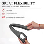 Car Seat Gap Filler Organizer Compatible with Volvo Xc90 Accessories Seat Gap Plug Blocker with Storage Slot Non-Slip Car Cup Holder Coaster Black