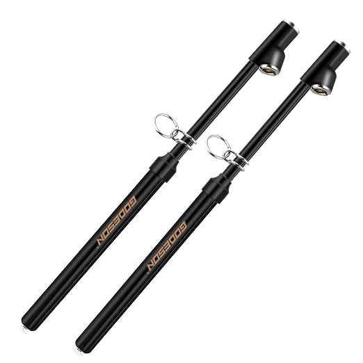Dual Head Tire Pressure Gauge, Heavy Duty Pencil Tire Gauge Range 10-150PSI,Dual Head Truck Pen Air Pressure Gauge (Pack of 2)